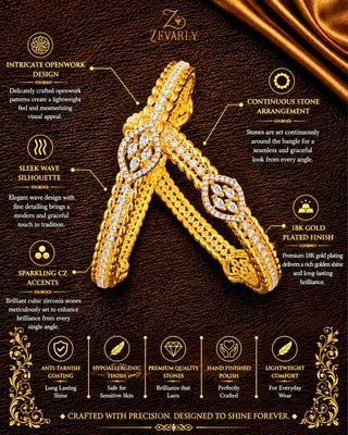 Sparkling Star Marquee Premium Daily Wear Bangles - Vanya