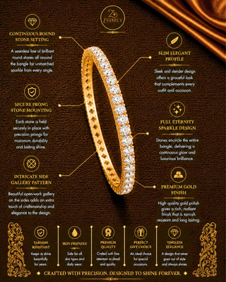 Zevarly Hanisha Stackables Bangles