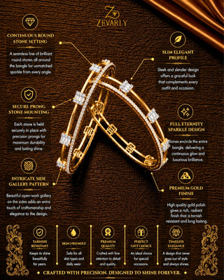 Zevarly Arushi Boutique Trendy AD Bangles