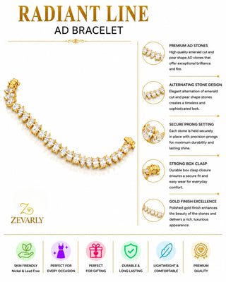 Zevarly Miriya Modern Craft AD Bracelet