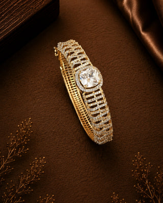 Zevarly Avneet Free Size Openable AD Bracelet