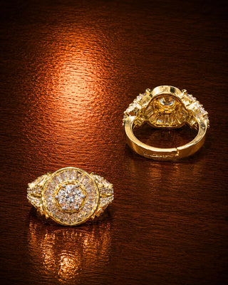 Royal Crown Design Daily Wear Adjustable Ring - Shanaya