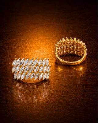 Modern Open Band Luxery Adjustable Ring - Nyara