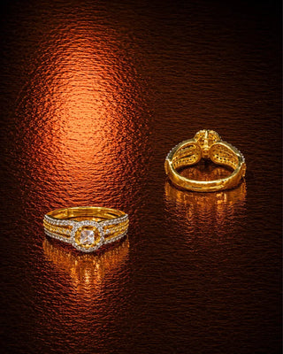 Minimal Modern Solitare Adjustable Ring - Aradhya