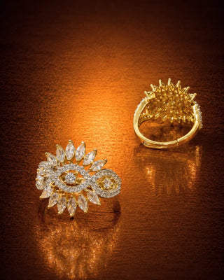Premium Korean Style Evil Eye Ring - Avni
