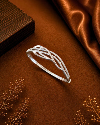 Zevarly Elizah Princess-cut AD Bracelet