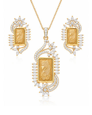 Zevarly Sanchita Gold Plated in Decorative Frame