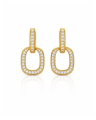 Cute Racket Pattern Gifting Gold Plated Earrings - Laiba - Zevarly (image 2)