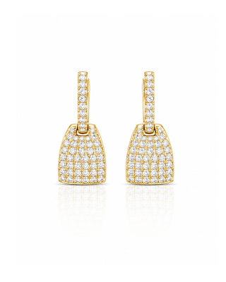 Cute Basket Pattern Gifting Gold Plated Earrings - Mitra - Zevarly (image 2)