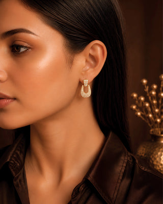 Beautiful Cutie Dailywear Gold Plated Earrings - Bebo - Zevarly (image 3)