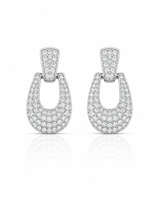 Beautiful Cutie Dailywear Rhodium Earrings - Zeena - Zevarly (image 2)