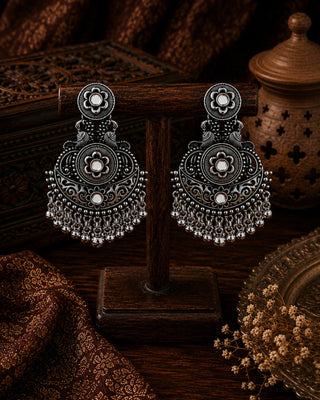 Jodha Royal Oxidised Earrings - Padmavat