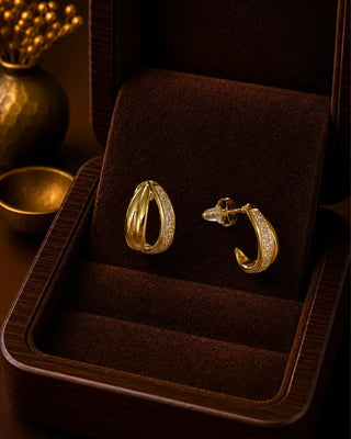Baali Pattern Real Look DemiFine Earrings - Kona - Demi Fine Earrings | Zevarly (Image 1)