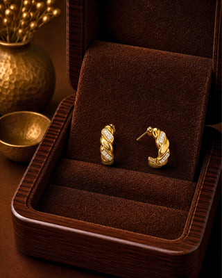 Channel Fashionable DemiFine Earrings -Monira