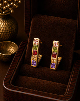 Multi Channel DemiFine Earrings - Dolly