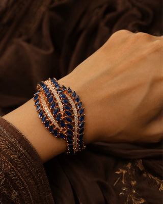 Sapphire Leaf AD Bracelet -Sangya