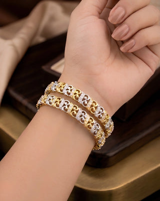 Excuisite Fashionable AD bangles - Suman