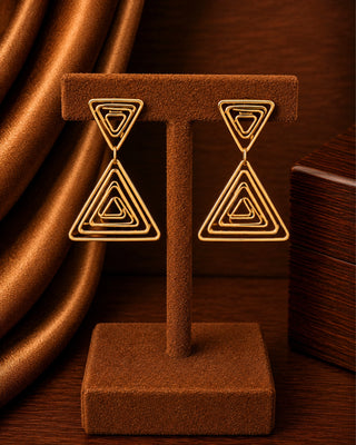 Triangle Maze DemiFine Danglers - Timpi