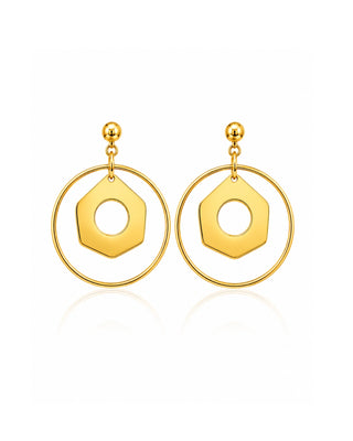 Temple Charm Anti Tarnish Earrings - Giaara