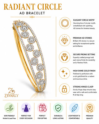 Radiant Circle AD Bracelet -Subhi