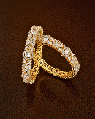 Zevarly Idhika Gold-Plated Bangles