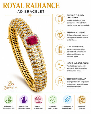 Royal Radiance AD Bracelet -Vanyaa