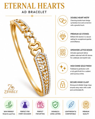 Eternal Hearts AD Bracelet -Ayushi