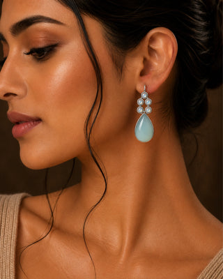 Zevarly Urvi Oxidized Earrings