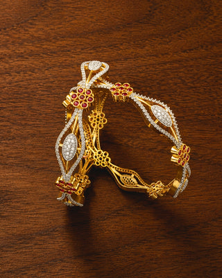 Zevarly Reha Sparkling Stone Bangles