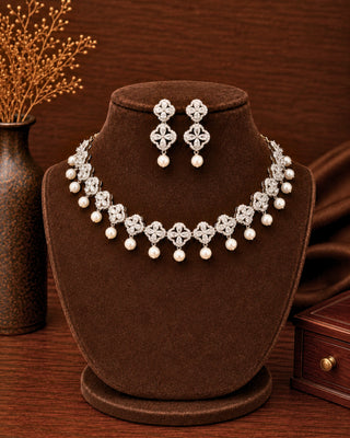 Zevarly Emiliya AD Necklace Set