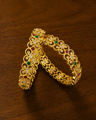 Zevarly Lakshya Cubic Zirconia Bangles