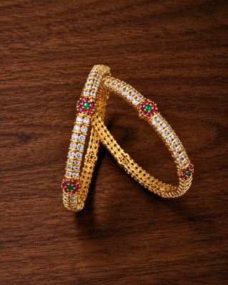 Zevarly Anjali American Diamond Bangles