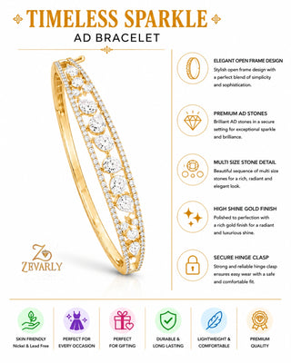 Timeless Sparkle AD Bracelet -Muskaan