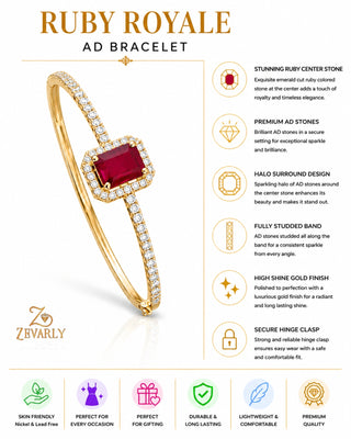 Ruby Royale AD Bracelet -Sonal