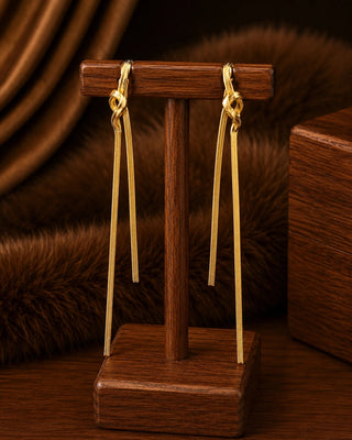 DemiFine Grace Gold Chain Earrings - Shalu
