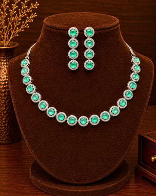 Zevarly Ketki AD Necklace Set