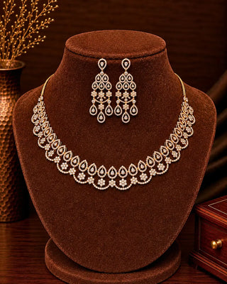 Cz Necklace Set -  Rohni