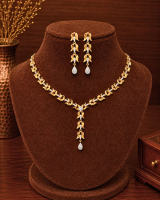 Zevarly Gayatari CZ Necklace Set