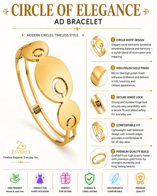 Zevarly Ruvisha Smart-Fit Demi Fine Bracelet
