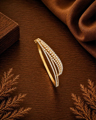 Luxe Triple Sparkle AD Bracelet -Madhika