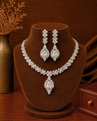 PartyWear Fine Luxury AD Necklace Set - Sumathi