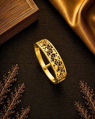 Zevarly Elzira Flex One Gram Gold Plated Bracelet