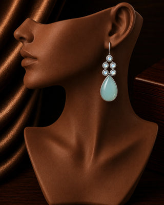Zevarly Urvi Oxidized Earrings