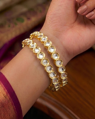 Zevarly Kanak AD Bangles Set