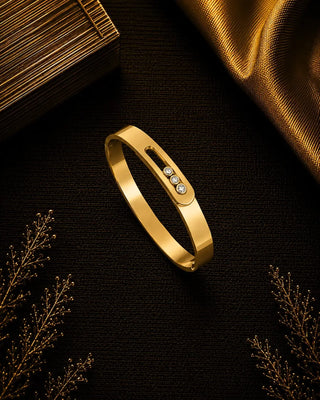 Dancing Sparkle Gold Plated Dailywear Bracelet - Tanayaa