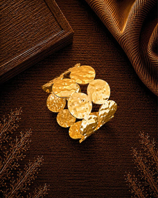Hammered Harmony Gleam Bracelet - Yamini
