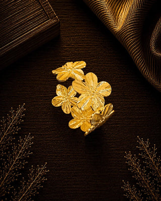 Golden Blossom Grace Bracelet - Vritika