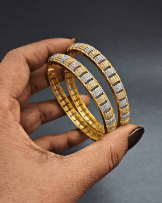 Vanya Bangles - AD Bangles | Side Angle View | Buy Online India | Zevarly