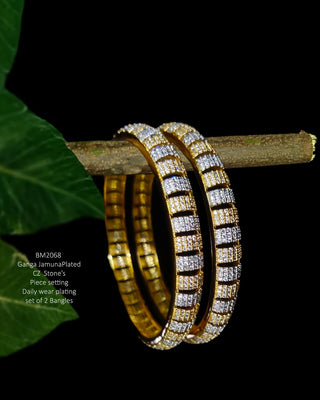 Vanya Bangles - AD Bangles | Side Angle View | Buy Online India | Zevarly