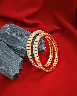 Vanya Bangles - AD Bangles | Side Angle View | Buy Online India | Zevarly